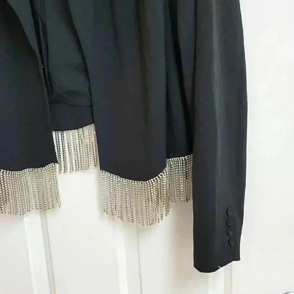 Fashion to Figure Rhinestone Trim Blazer